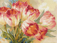 2-29 Набор для вышивания АЛИСА 'Тюльпаны' 40*30см