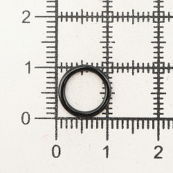 ГВ800 Кольцо 8 мм металл/эмаль, 20 шт/упак, черный