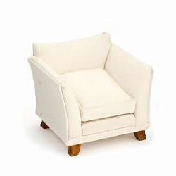AM0102010 Кресло, белая ткань, 8*8*8см