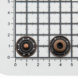 95132/33 Кнопка пришивная д-19мм металл, темная медь set ГР