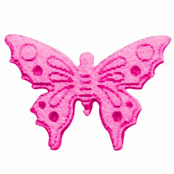 61215451 Бабочки из фетра, 10шт, цвет: розовый, Glorex