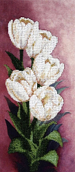 Б-682 Набор для вышивания бисером 'Чарівна Мить' 'Белоснежные тюльпаны', 16*36,5 см
