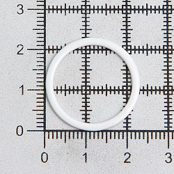 ГВ800 Кольцо 20 мм металл/эмаль, 20 шт/упак, белый