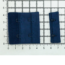 1842 Текстильная застежка с крючками 2*2 для бюстгальтера 44мм, Arta-F