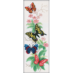 М146 Набор для вышивания RTO 'Бабочки и цветы', 16*45 см