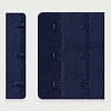 2494 Текстильная застежка с крючками 3*2 для бюстгальтера 57мм, Arta-F 061 темно-синий