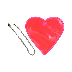 Световозвращатель подвеска 'Сердце', ПВХ, 5,5 см (розовый)