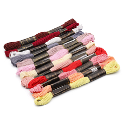 Набор мулине для вышивания и рукоделия 'Универсальный №4', 12 шт по 8м, 12 цветов, Bestex