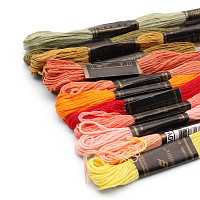 Набор мулине для вышивания и рукоделия 'Универсальный №7', 12 шт по 8м, 12 цветов, Bestex