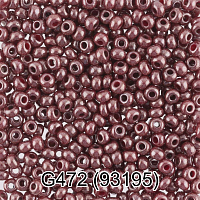 (93195) Бисер окрашенный с жемчужным покрытием 10/0, круг.отв., 50г, Preciosa