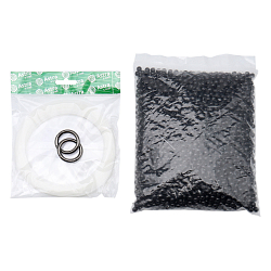 Набор для плетения сумки из бусин 8 мм черный жемчуг, Astra&Craft