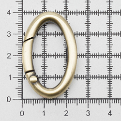 Карабин-кольцо 30*15мм (40*25мм) металл, тертая бронза