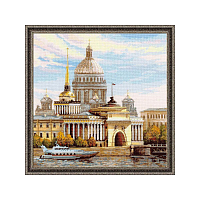 1283 Набор для вышивания Риолис 'Санкт-Петербург. Адмиралтейская набережная', 40*40 см