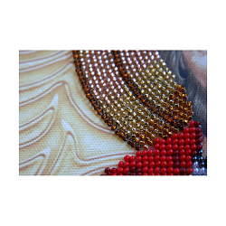 АА-114 Набор для вышивки бисером на натуральном художественном холсте 'Святой Трофим' 23*30см