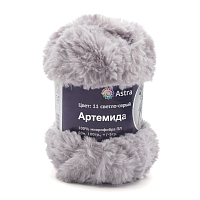 Пряжа Astra Premium 'Артемида' 100гр. 60м (100% микрофибра ПЛ) (11 светло-серый)