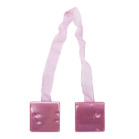 Клипса-магнит 0368-0059 для штор, упак(2шт), А549 розовый