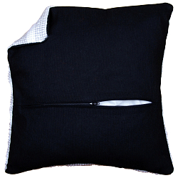 Обратная сторона подушки на молнии Vervaco, 45х45см, цвет черный