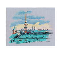 1472 Набор для вышивания ОВЕН 'Крыши Санкт-Петербурга' 20*26см