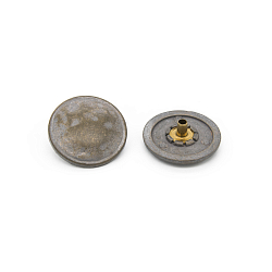 Кнопки установочные тип контакта "пружина" BIG 64369 Кнопка 5/22 (S-образная) 'Мятая' 22мм (A) цв.металл, серебрёная латунь BIG