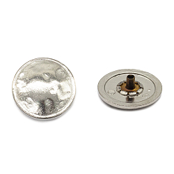 Кнопки установочные тип контакта "пружина" BIG 64360 Кнопка 5/22 (S-образная) 'Мятая' 22мм (A) цв.металл, никель BIG