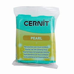 CE0860056 Пластика полимерная запекаемая 'Cernit PEARL' 56 гр (600 зеленый)