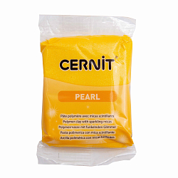 CE0860056 Пластика полимерная запекаемая 'Cernit PEARL' 56 гр (700 желтый)