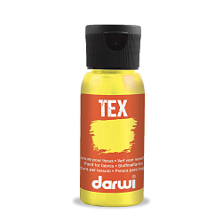 DA0100050 Краска акриловая для ткани, 50 мл, Darwi Tex (723 желтый неон)