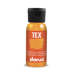 DA0100050 Краска акриловая для ткани, 50 мл, Darwi Tex (763 оранжевый неон)