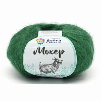 Пряжа Astra Premium 'Мохер' (Mohair) 25гр 190м (+/-5%) (50% кид мохер, 50% акрил) (29 зеленый)