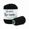 Пряжа Astra Premium 'Пух норки' (Mink yarn) 50гр 290м (+/- 5%) (80% пух, 20% нейлон) (+нить 20гр) 011 черный