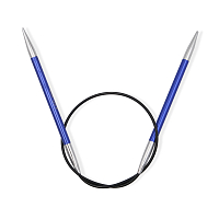 47070 Спицы круговые укороченные Zing 4,5мм/40см, алюминий, иолит (фиолетовый), KnitPro