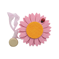 Клипса-магнит из фетра для штор 'ромашка' Astra&Craft, 0368-0127, упак(2шт), А551 бледно-розовый