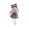 AR097 Фигурка декоративная куколка 7см фиолетовый
