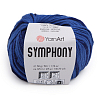 Пряжа YarnArt 'Symphony' 50гр 125м (80% хлопок, 20% вискоза) 2110 ярко-синий