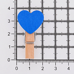 2AR23386 Прищепки декоративные 'Цветные сердечки' 3,5см, 10шт/уп