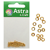 Зажимные бусины 2мм, 100шт/уп, Astra&Craft золото