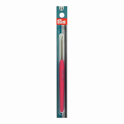 195341 Крючок для вязания Color с мягкой ручкой, алюминий, 2,5 мм, Prym