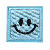 LA527 Термоаппликация 'Кубик с улыбкой' 35мм*35мм Blue синий