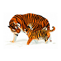 В-0001 Набор для вышивания 'Тигры' 45х33 см