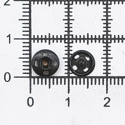 0300-5100 Кнопка пришивная PBM-00 мет. 7мм, черный (36шт)