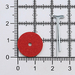 Набор креплений: диск из фибры 15мм (40шт), Т-шплинт 1,6*20мм (20шт)