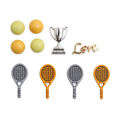 Спорт Пуговицы-фигурки 'Теннис' пластик, 10шт/упак, Buttons Galore & More