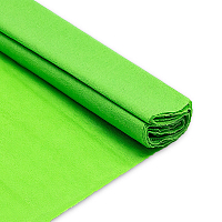 89483 Набор цветной креповой бумаги для декоративных работ, 50*200cм, растяжение 20%, плотность 17г/м3,10шт, цвет зеленый