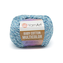 Пряжа YarnArt 'Baby cotton multicolor' 50гр 165м (50% хлопок, 50% акрил)