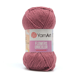 Пряжа YarnArt 'Flowers Unicolor' 50гр 200м (55% хлопок, 45% полиакрил) (763 пудровый розовый)
