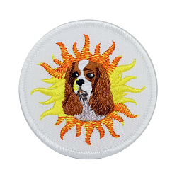 AD1010 Термоаппликация 'Солнечный пёс', d 6 см, Hobby&Pro
