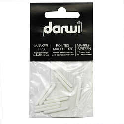 DA0340010000 Набор сменных перьев (круглые)для акриловых маркеров, для керамики 2мм Darwi ARMERINA, 10шт