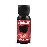 DA0420050 Краска акриловая для натуральной и искусственной кожи Leather, 50мл, Darwi (100 черный)