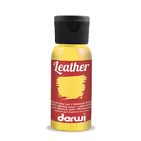 DA0420050 Краска акриловая для натуральной и искусственной кожи Leather, 50мл, Darwi (720 темно-желтый)