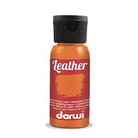 DA0420050 Краска акриловая для натуральной и искусственной кожи Leather, 50мл, Darwi (752 оранжевый)